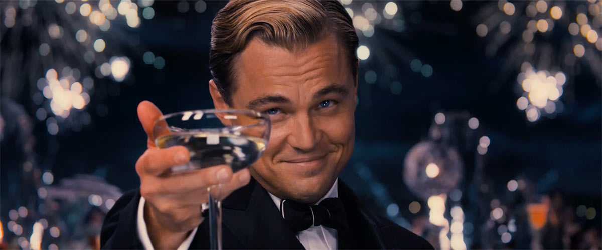 Великий Гэтсби с шампанским
